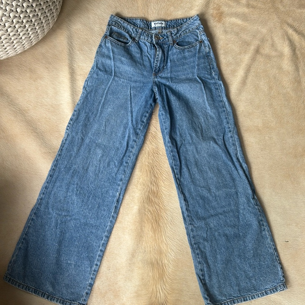 RSQ Urban Outfitters High Rise WIDE LEG Blue Jeans